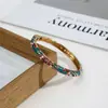 Pulsera de Nuevo Diseño Primavera 2026 con Patrón Dorado, Técnica de Goteo de Aceite, Estilo Lujo Ligero Joyería Versátil para Mujer