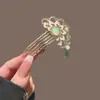 2026 Novo Estilo Antigo Tassel de Nó de Bambu Presilha de Cabelo para Mulheres Nova Presilha de Cabelo Estilo Chinês Pente de Cabelo para Penteado Updo Qipao Hanfu Acessórios de Cabelo