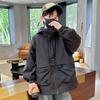 Jaquetas Acolchoadas de Inverno para Meninos, Roupas de Primavera e Outono, Roupas Infantis, Jaquetas Casuais com Capuz para Meninos Grandes, Camisas com Zíper