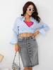 Jiajun Transfronteiriço Sazonal Xintang Capital Cowboy Jeans Crochê Meio Comprimento Roupas Juvenis Feitas Sob Medida