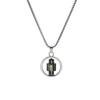 Alfabeto Colar Rotativo Hip-hop All-match Sweater Chain Trendy Cool Pingente Masculino e Feminino Colar de Roda da Sorte Titanium Aço