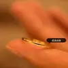 Anillo Sencillo, Anillo Delgado Esmerilado de Acero de Titanio Fino, Anillo Sencillo Delgado, Anillo para Dedo Meñique de Hombre y Mujer, Pareja de Mejores Amigos, No se Desvanece