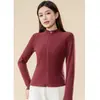 Cardigan de Lã Grossa com Costelas de Peixe Manga Longa Veludo Alemão Top Interno para Yoga Feminino Estilo Boneca de Papel Outono Inverno Novo