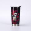 Taza Termo Creativa Transfronteriza de Acero Inoxidable 304 Taza de Cerveza Impresa en 3D Halloween Gran Capacidad 20oz Taza para Coche