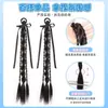 Peluca Trenzas Estilo Ballet Cinta Cola de Caballo Doble Peluca Oso Retorcido Trenza Retorcida Cabello Artificial Trenza Larga Cola de Caballo
