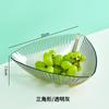 Mesa de centro PET de luxo leve, mesa de jantar para casa, prato de frutas, sala de estar, novo, vermelho, alta aparência, hospitalidade, prato de frutas