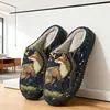 Pantuflas de Algodón Estampadas con Diseño de Zorro, Venta Caliente Exclusiva Transfronteriza para Hombres y Mujeres, Parejas Otoño e Invierno, Pod, Venta al por Mayor Directa Transfronteriza