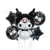 Set de 5 piezas Sanrio Fantasy Magic Melody Kloomi Alien Globo de Película de Aluminio Combinación Dibujos Animados Juguete para Niños