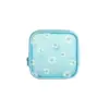 Nova Bolsa Cosmética Transparente de Margaridas Bolsa de Armazenamento Portátil à Prova d'Água Necessaire Pequena de Armazenamento Menstrual para Estudantes