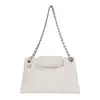 Bolso de hombro acolchado con cadena estilo Chanel, moderno y sencillo, para mujer, nuevo modelo otoño 2026, bolso tote de gran capacidad para el día a día