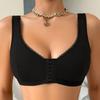 Sutiã Fino Sem Fio com Fecho Frontal Transfronteiriço Não Magnético para Mulheres, Sutiã Push-Up, Coleta Lateral dos Seios, Sutiã de Amamentação para Mulheres