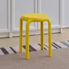 Taburete de Plástico Simple Moderno para el Hogar Engrosado Apilable Banco Alto Restaurante Comercial Silla Alta para Comedor de Gama Alta Taburete de Repuesto