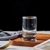 Fábrica al por mayor con escala tres dos vasos pequeños de vino copa de vino blanco copa de vino pequeña copa de vidrio para el hogar vaso de cerveza