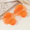 Brincos de Flor Exagerados em Camadas Enfeites de Pétala para Orelha Estilo Ins Feminino Design Europeu e Americano Brincos de Flor