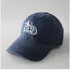 Gorra de béisbol de mezclilla lavada vintage de color liso para parejas, simple y casual con bordado de letras, gorra de visera versátil