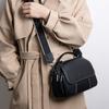 Bolso de Mujer de Piel Genuina 2026, Bolso Redondo Pequeño de Moda, Bolso Popular Tipo Panecillo de Moda, Bolso de Hombro Estilo Coreano, Bolso Cruzado