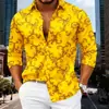 Camisa de rayas de manga larga para hombre de Amazon transfronteriza