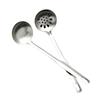Acero Inoxidable 304 Cuchara para Sopa Set de Colador para Sopa de Hot Pot Cuchara para Sopa Doméstica Colador Mango Largo Concha para Sopa Cuchara para Sopa