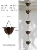 Corrente de Chuva Villa Roxa Corrente de Drenagem de Beiral Estilo Japonês Corrente de Água da Chuva Corrente Guia de Água para Pátio Canal de Água da Calha Sino de Chuva Externo