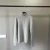 Suéter Pulóver Rl Laff de Lana con Media Cremallera 90% Lana 10% Cachemira Estilo Old Money Unisex Tejido de Punto Trenzado