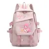 Mochila Anime Desenho Animado Bocchi the Rock, Pedra Solitária, para Meninas, Alunos do Ensino Fundamental e Médio, Bolsa de Ombro Duplo de Grande Capacidade