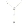 Collar de perlas de gypsophila para mujer, cadena para clavícula de estilo nuevo 2025, lujo ligero de verano, cadena para sudadera al por mayor