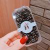 Banda de goma para niños en caja, cuerda para la cabeza para niños, banda para el cabello para niñas, banda de goma para niñas, el cabello del bebé no lastima el pulgar