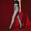Meias Aurora Veludo Quente Espessas de Seda Preta Brilho Oleoso Calças Legging Modeladoras de Micropressão 90D Meias de Princesa Meias Base Femininas Outono/Inverno