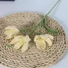 Flor de Lana de Orquídea de Viento y Lluvia Tejida a Mano Ramo Terminado Flor de Lana Tejida a Crochet Flor Artificial Adornos Decorativos Creativos para el Hogar