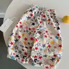 Calça Longa Infantil 2026 Outono Nova Chegada Meninos e Meninas Calça Estampada Total Estilo Coreano Casual Versátil Calça de Bebê