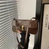 Estilo francés, personalizado, charol brillante, bolso retro de axila, bolso de mano elegante, bolso de hombro, bolso de mano de color liso, bolso de mujer, transfronterizo