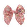 Horquilla de Cola de Milano de Tela de Algodón y Lino a Cuadros Estilo Academia Retro, Nuevo Accesorio para el Cabello Infantil de Muelle de Arco Europeo y Americano 4377