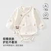 Mameluco para recién nacido de algodón Clase A, apto para todas las estaciones, con protección doble en la barriga, para bebés de 0 a 1 año, mameluco tipo triángulo para gatear