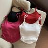 Diseño de Verano camisola sin espalda para chica sexy ahuecada espalda bonita ropa interior ropa exterior con almohadilla para el pecho top ropa de mujer