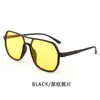 Óculos de Sol Retro de Lente Dupla para Homens, Para Dirigir ao Ar Livre, Óculos de Sol Fashion Anti-UV, Óculos de Pesca, Óculos de Visão Noturna