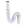 Tubo de Drenagem de Lavatório Lavatório Lavatório Tanque de Lavar Chão Piscina para Lavar Vegetais Tubo de Drenagem à Prova de Odor Alongamento Extensível Tubo de Alongamento