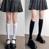 Calcetines Blancos Estilo Japonés de Media Pantorrilla Verano Finos para Mujer Color Sólido Terciopelo Estilo Universitario JK Largos de Pantorrilla Alta Cortos