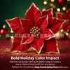 Conjunto de Natal, Arranjo de flores de Natal, Decorações artificiais para festa de Natal, Enfeites para árvore de Natal, Presentes de feriado, Guirlanda de casa