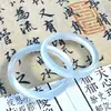 Pulsera de Ojo de Gato Blanco Natural Luna Blanca Plata Hielo para Mujer Pulsera de Jade Pulsera de Belleza de Ágata Hielo Alto para Mujer