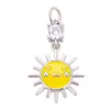 S28 Accesorios para joyería DIY micro incrustación aceite mini sol rayo molino de viento copo de nieve luna estrellas