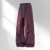 Calças cargo impermeáveis casuais masculinas para atividades ao ar livre, moda workwear com múltiplos bolsos, calças retas da moda para casais em trilhas