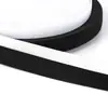 Elástico preto e branco com acabamento contrastante, cós elástico para calças, roupas e roupas de boneca, acessório DIY, poliéster elástico