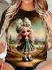 Fabricante Direto de Camisetas Femininas de Manga Curta com Estampas 3D, Feitas Sob Medida de Acordo com Seus Designs, Milhares de Estilos para Escolher, Dropshipping Disponível, Fornecimento Estável