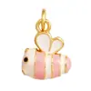 T01 Popular Europeo y Americano Gama Alta Estilo Ins Lindo Animal Panda Oso Trébol de Cuatro Hojas Abeja Colgante de Collar