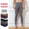 Pantalones cálidos a prueba de viento para hombre, con forro polar, engrosados, sin costuras, mallas térmicas, pantalones de lana, de terciopelo, ropa interior térmica inferior