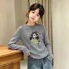 Camiseta Interior de Cuello Redondo para Niñas Estilo Nuevo 2026 Ropa Interior para Niños de Edad Media y Mayores Polar de Doble Cara Ropa de Otoño/Invierno Camiseta Pulóver Moderna