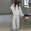 Conjunto de Sudadera para Niñas Primavera y Otoño 2025 Moda Estilo Coreano para Niñas Estilo Infantil Mediano y Grande Conjunto con Lazo de Encaje