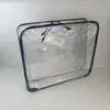 Bolsa con Esqueleto de Alambre de PVC a Prueba de Polvo y Humedad Bolsa de Plástico Transparente Juego de Cuatro Piezas Bolsa de Almacenamiento para Mantas y Edredones