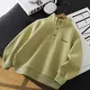 Sudadera infantil para niños, top de otoño, nuevo modelo de otoño 2026, sudadera de estudiante con cuello alto, top casual para niños mayores, moderno