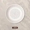 Prato Cerâmico para Cozinhar no Vapor, Grade Placa para Cozinhar no Vapor com Múltiplos Furos, Prato Redondo de Cerâmica para Frutas no Micro-ondas, Prato para Dumplings, Prato para Pães no Vapor, Prato Drenante para Frutos do Mar Cozidos no Vapor